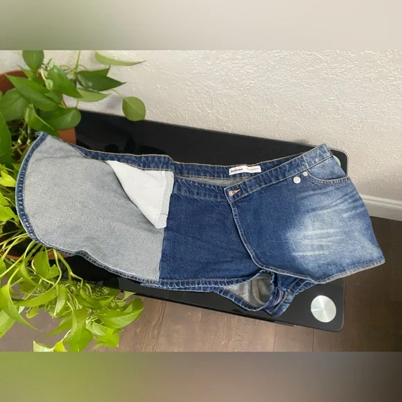 Bershka Blue Denim Skort, size 8 - Picture 2 of 5